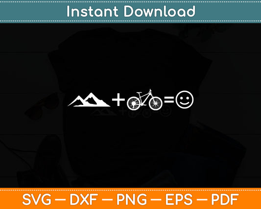 Funny Mountain Cycling Svg Digital Cutting File