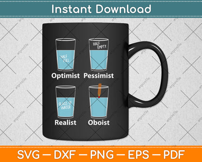 Funny Oboist Music Orchestra Svg Digital Cutting File