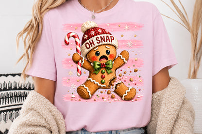 Funny Oh Snap Gingerbread PNG Broken Christmas Cookie Sublimation