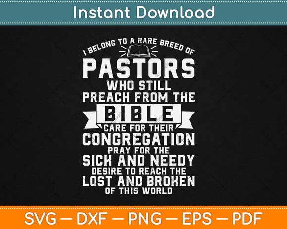 Funny Pastor Appreciation Christian Preacher Svg Digital Cutting File