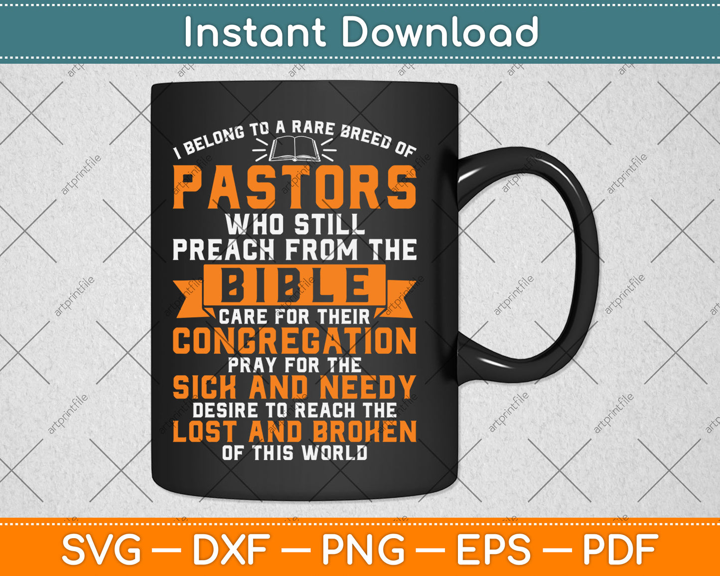 Funny Pastor Appreciation Gift Christian Preacher Svg Digital Cutting File