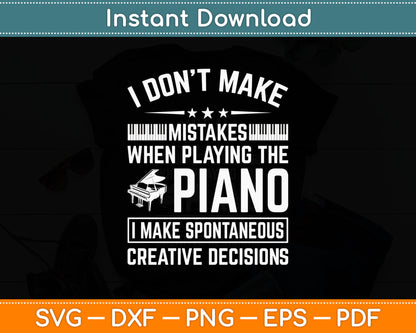 Funny Piano For Men Women Music Lovers Musician Piano Player Svg Digital Cutting File