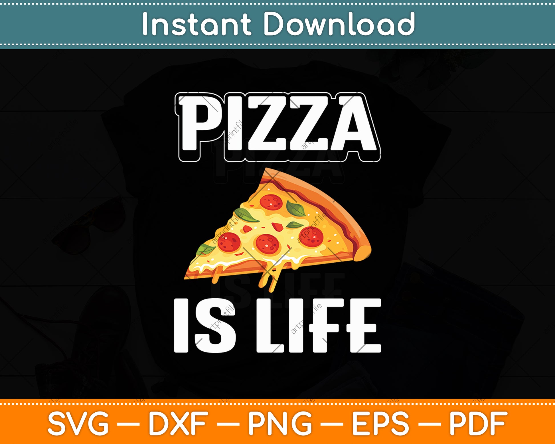 Pizza Is Life Funny Svg Digital Cutting File
