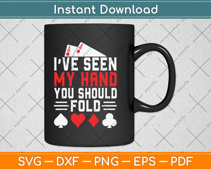 Funny Poker - Texas Holdem Lucky Poker Svg Digital Cutting File