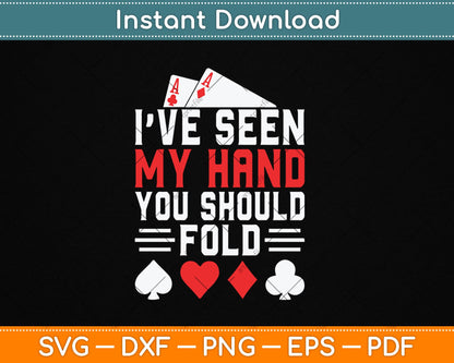 Funny Poker - Texas Holdem Lucky Poker Svg Digital Cutting File