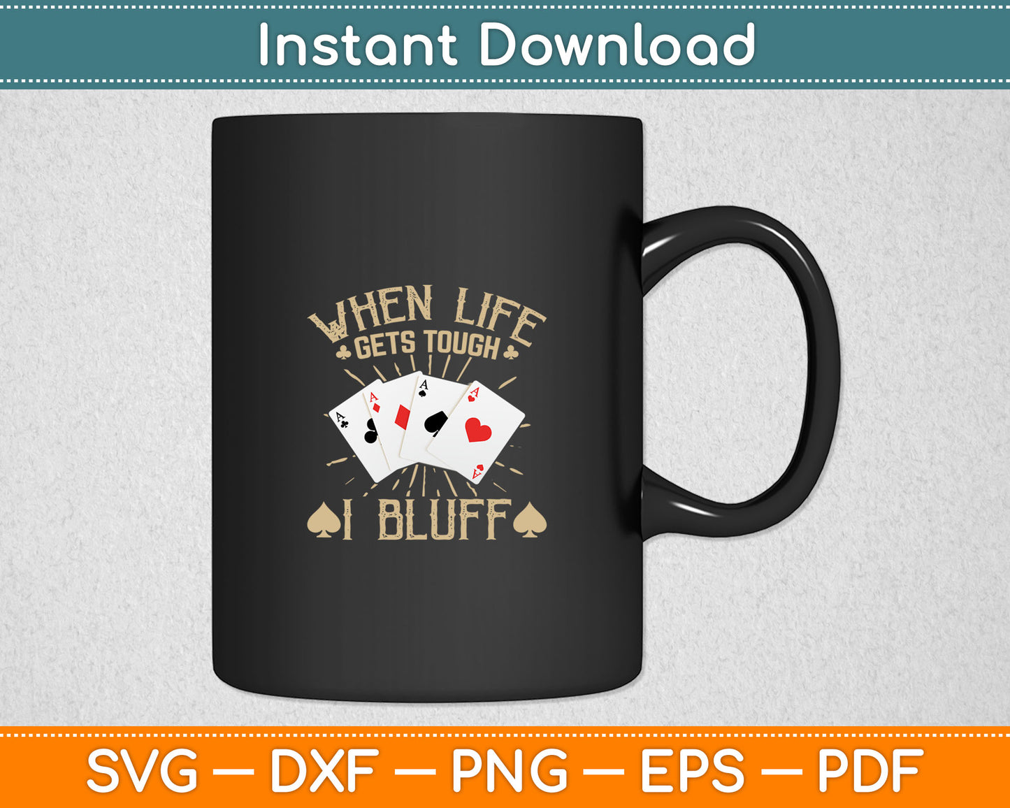 Funny Poker Player Graphic - Playing Poker Svg Digital Cutting File