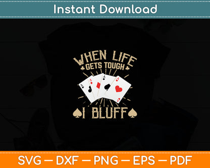 Funny Poker Player Graphic - Playing Poker Svg Digital Cutting File