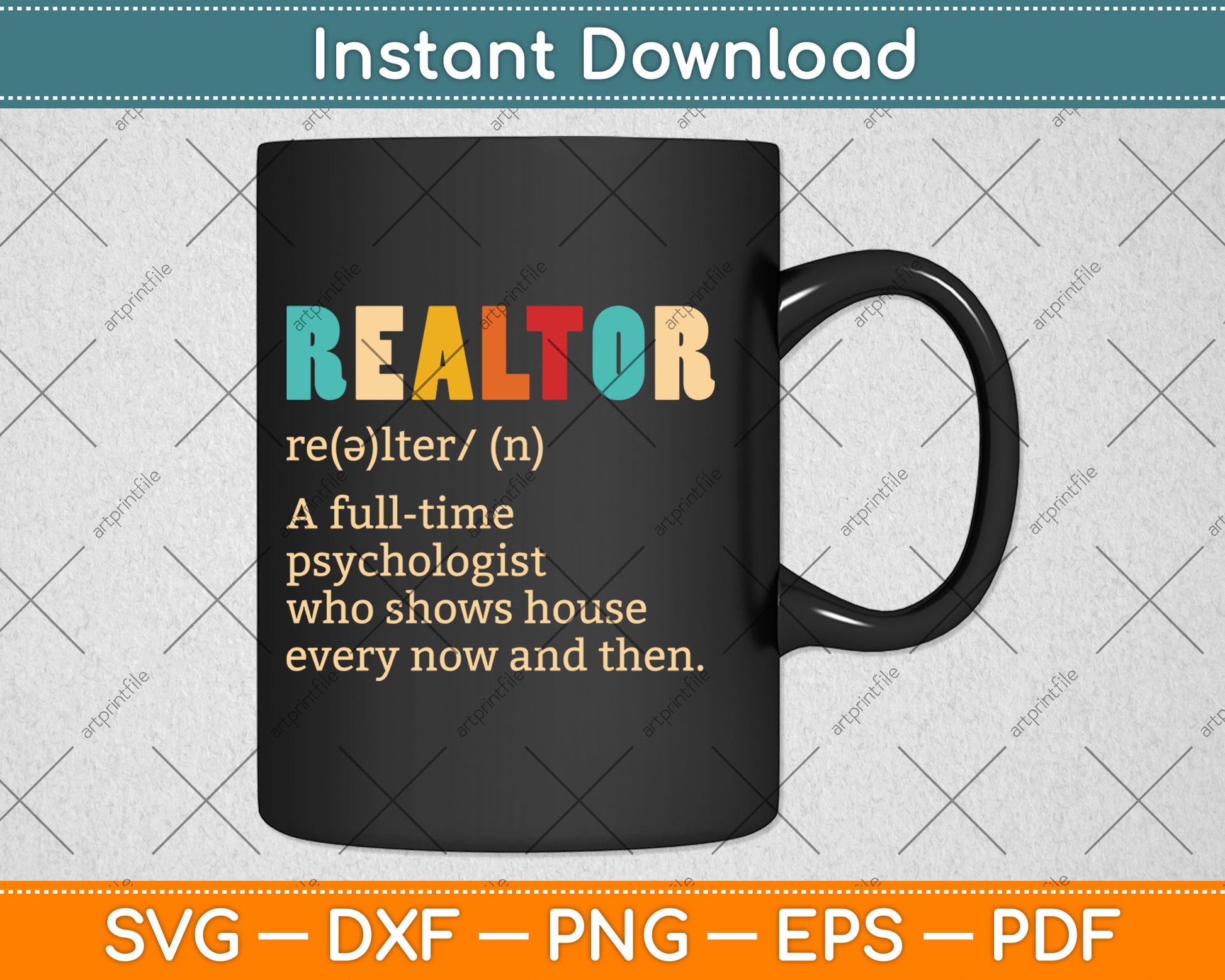 Funny Realtor Definition Real Estate Agent House Seller Svg Digital Cutting File