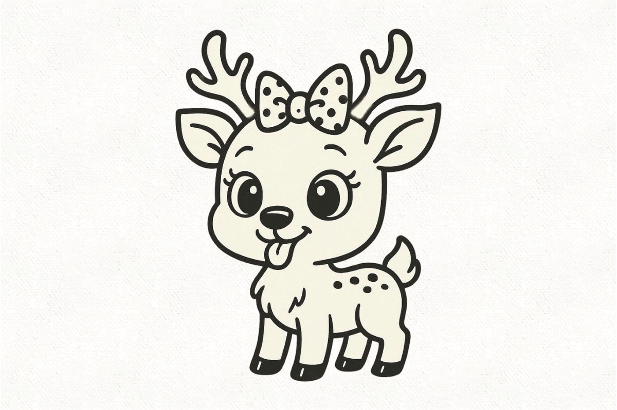 Cute Christmas Reindeer PNG