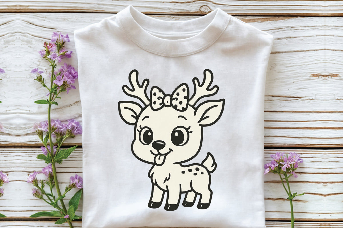 Cute Christmas Reindeer PNG