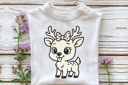 Cute Christmas Reindeer PNG