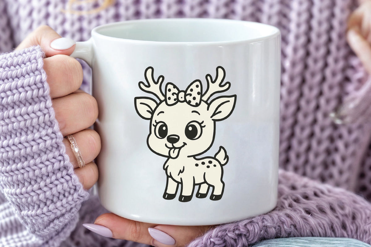 Cute Christmas Reindeer PNG