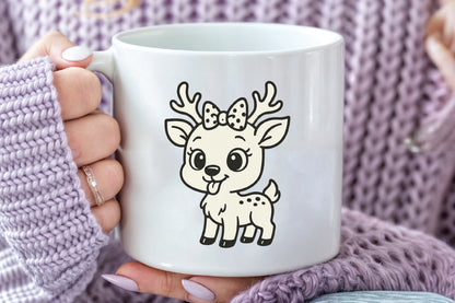 Cute Christmas Reindeer PNG