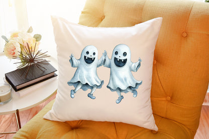 Funny Retro Halloween Ghost Clipart PNG Bundle