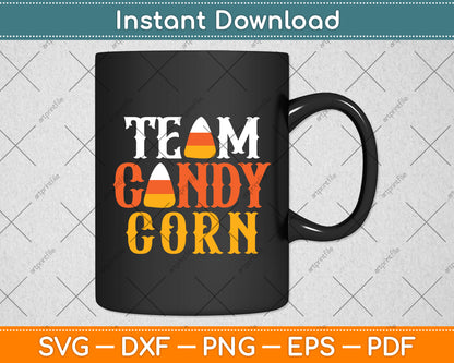 Funny Retro Team Candy Corn Svg Digital Cutting File