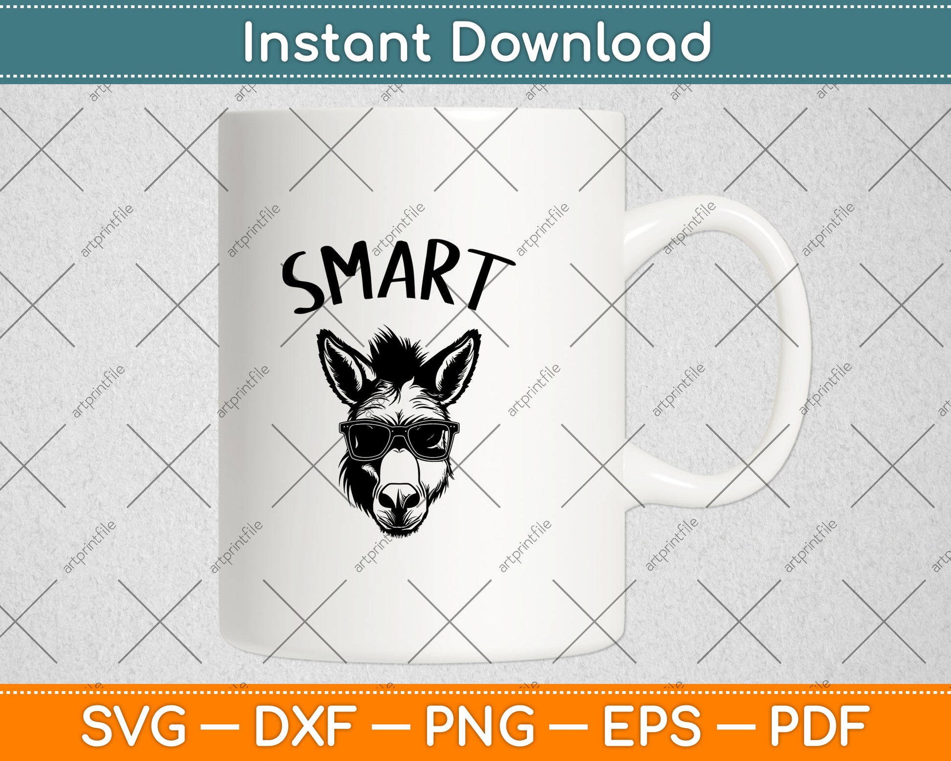 Funny Sarcastic Sayings Smart Ass Donkey Svg Digital Cutting File