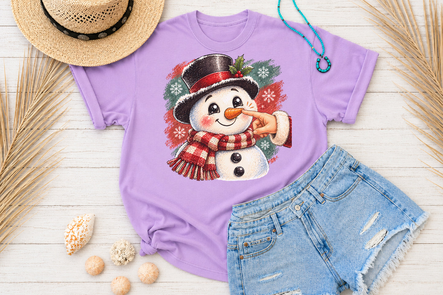 Boop The Nose Snowman Christmas PNG Cute Winter Design