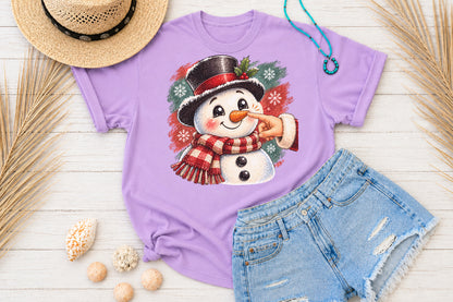 Boop The Nose Snowman Christmas PNG Cute Winter Design