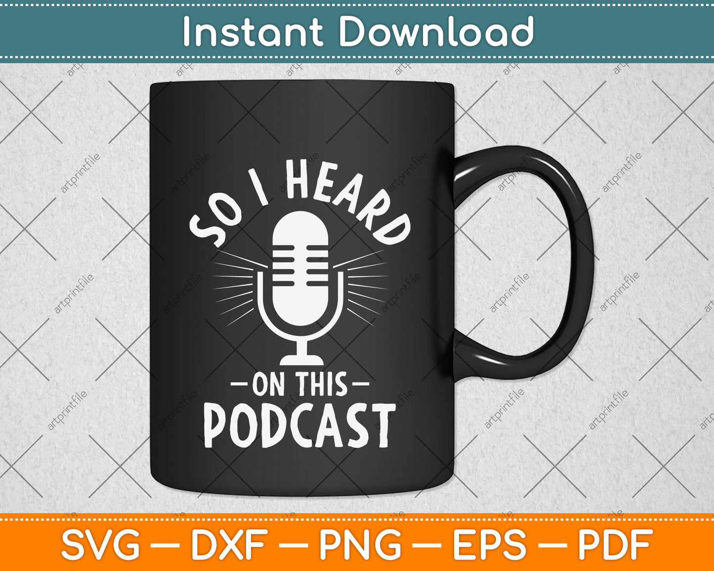 Funny So I Heard On This Podcast Svg Png Dxf Digital Cutting File