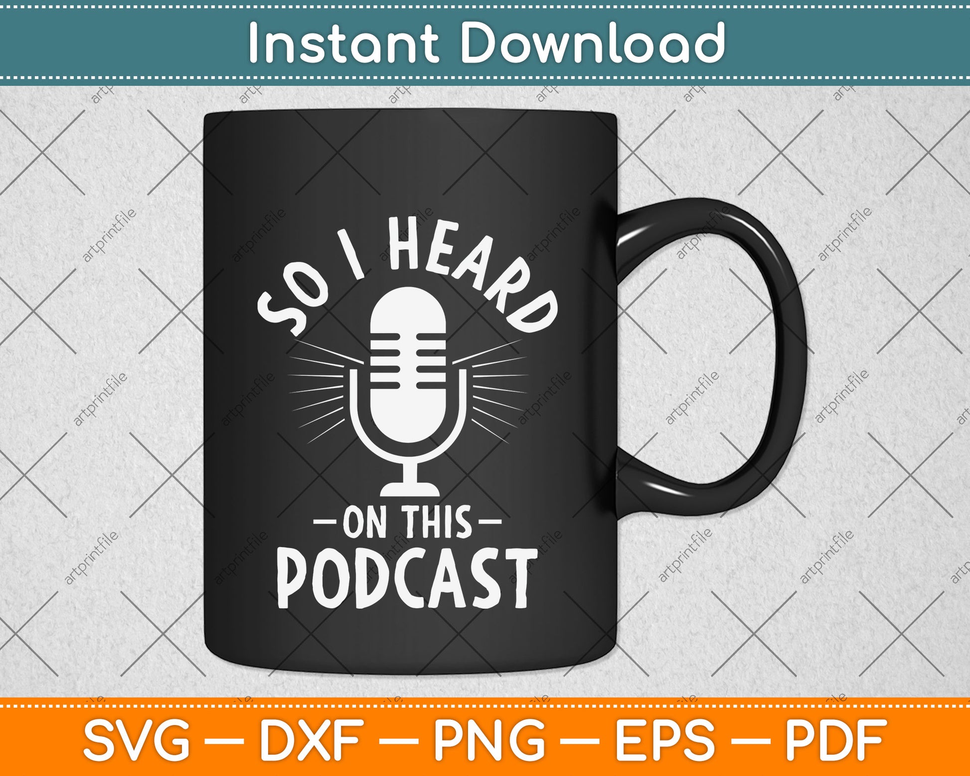 Funny So I Heard On This Podcast Svg Png Dxf Digital Cutting File