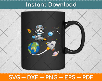 Funny Space Wombat Svg Png Dxf Digital Cutting File