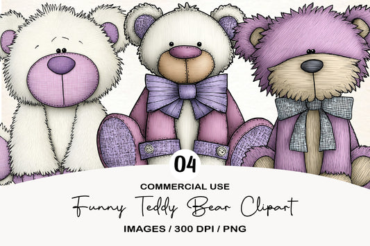 Funny Teddy Bear Clipart PNG Cute Bear