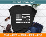 American Flag Railroad Train Svg Digital Cutting File