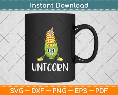 Funny Unicorn Corn Lover Svg Digital Cutting File