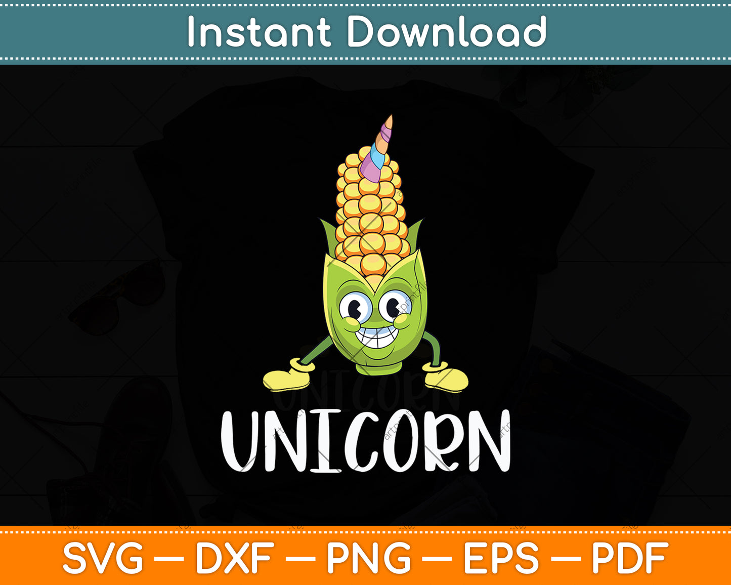 Funny Unicorn Corn Lover Svg Digital Cutting File