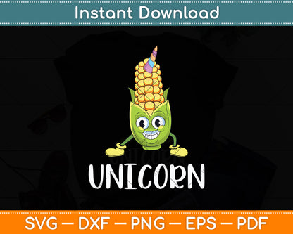 Funny Unicorn Corn Lover Svg Digital Cutting File