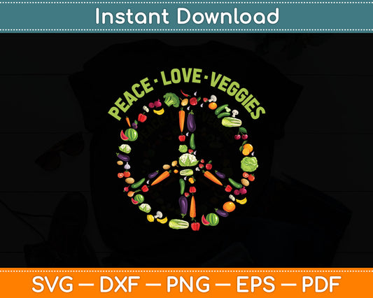 Funny Veggie Vegan Food Vegetables Themed Svg Digital Cutting File