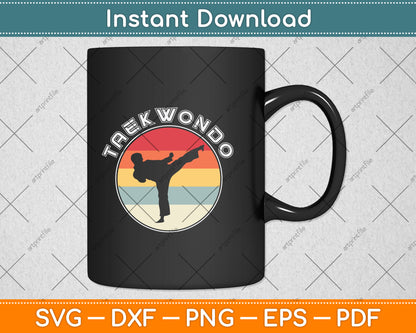 Funny Vintage Taekwondo Svg Png Dxf Digital Cutting File