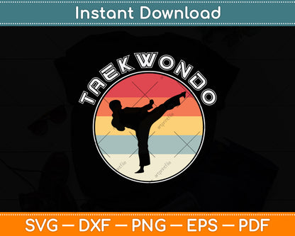 Funny Vintage Taekwondo Svg Png Dxf Digital Cutting File
