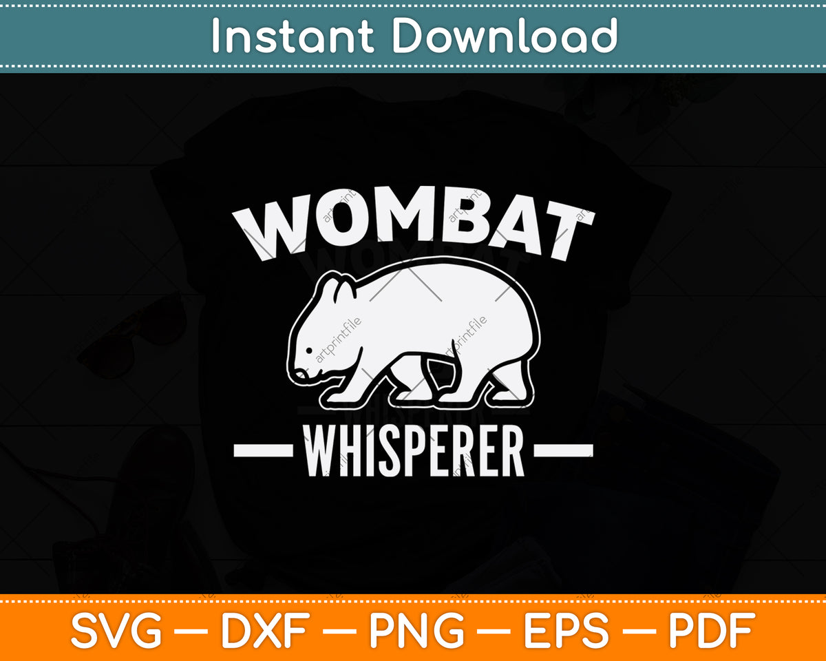 Funny Wombat Whisperer Svg Design Digital Cutting File