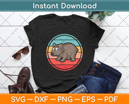 Funny Wombats Vintage Retro Svg Png Dxf Digital Cutting File
