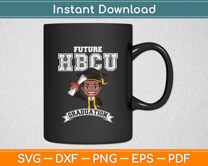 Future HBCU Graduation Black College Dabbing Boy Svg Digital Cutting File