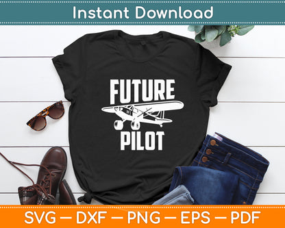 Future Pilot Aircraft Small Airplane Svg Png Dxf Digital Cutting File