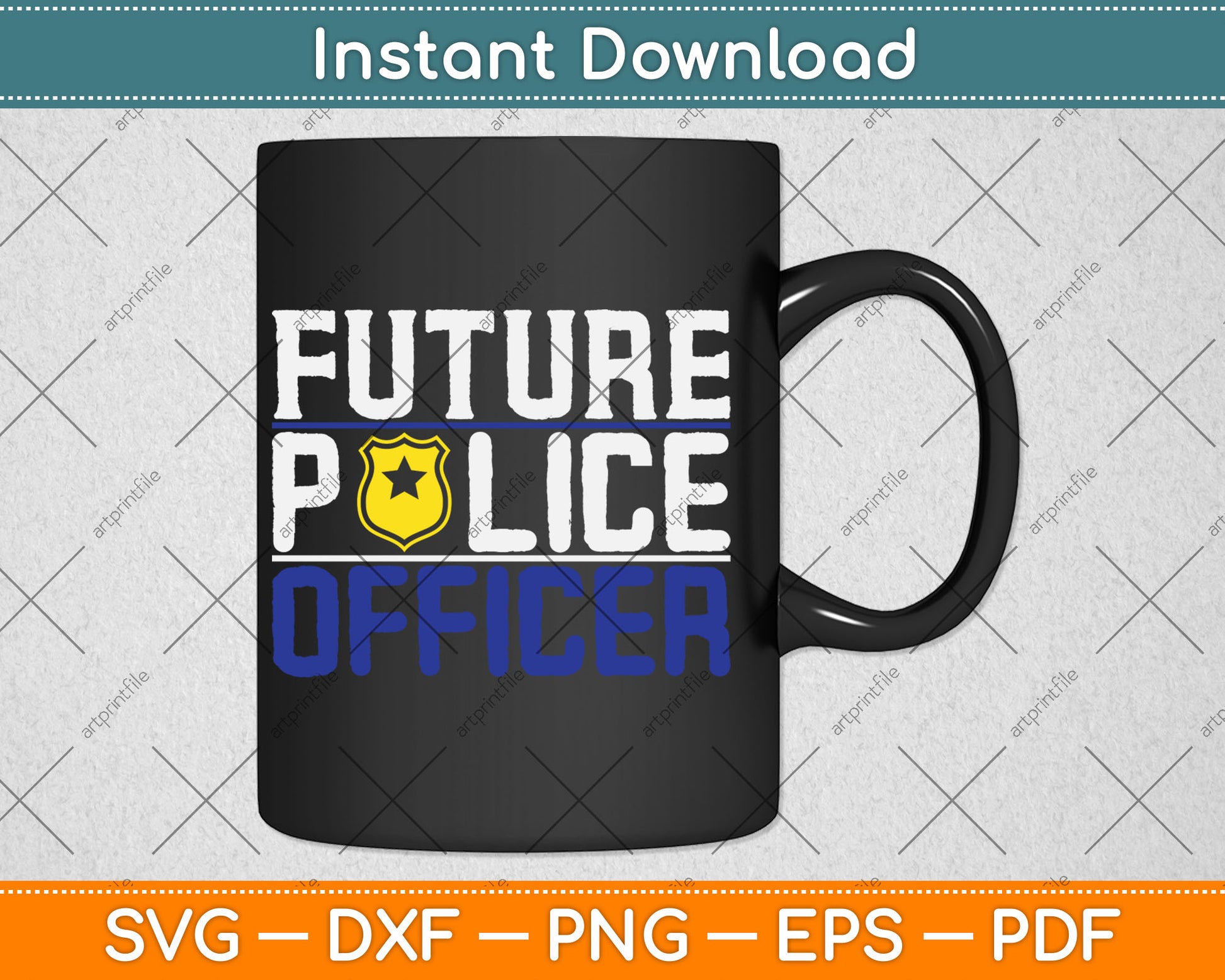 Future Police Officer Funny Cop Lover Gift Svg Digital Cutting File
