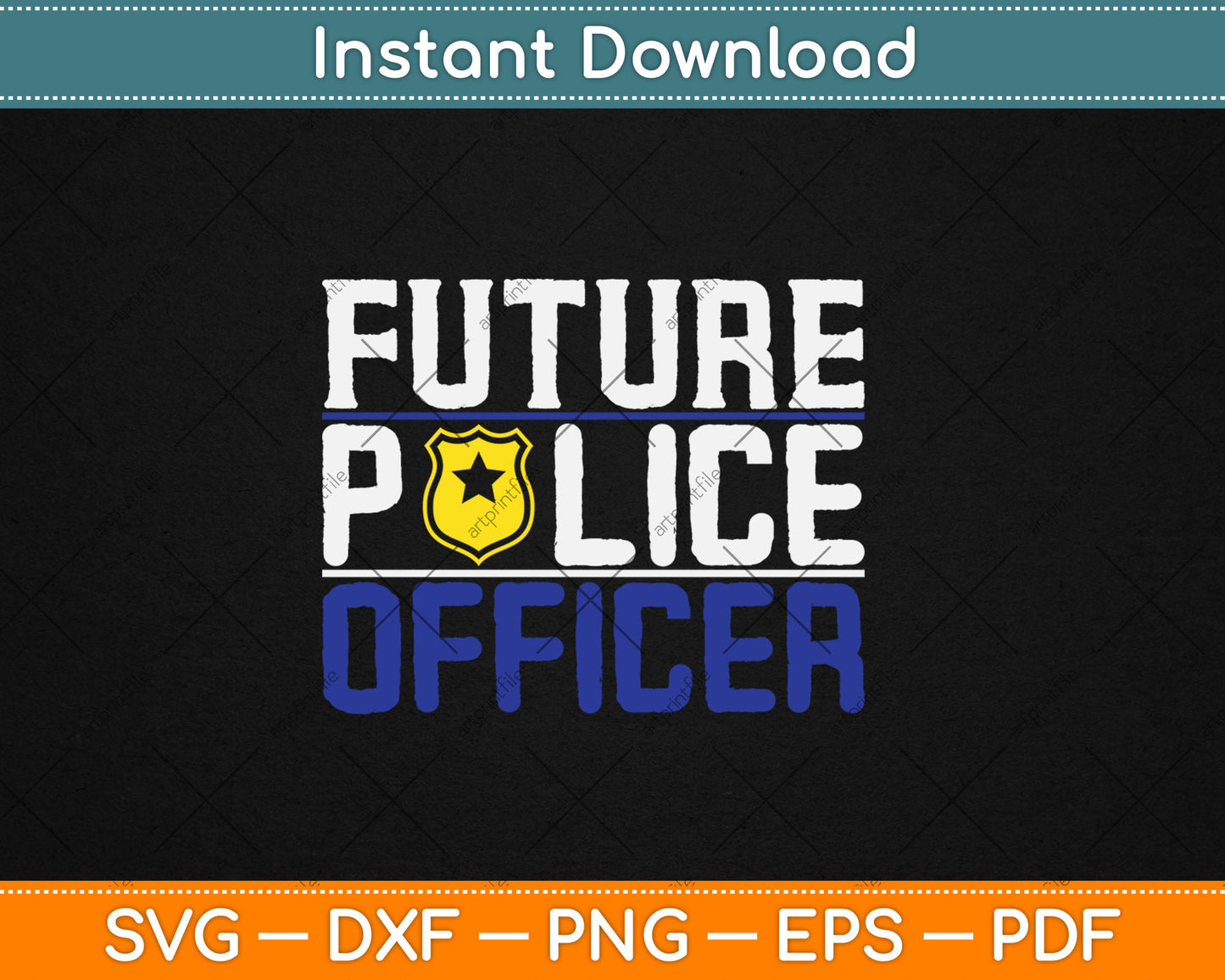 Future Police Officer Funny Cop Lover Gift Svg Digital Cutting File
