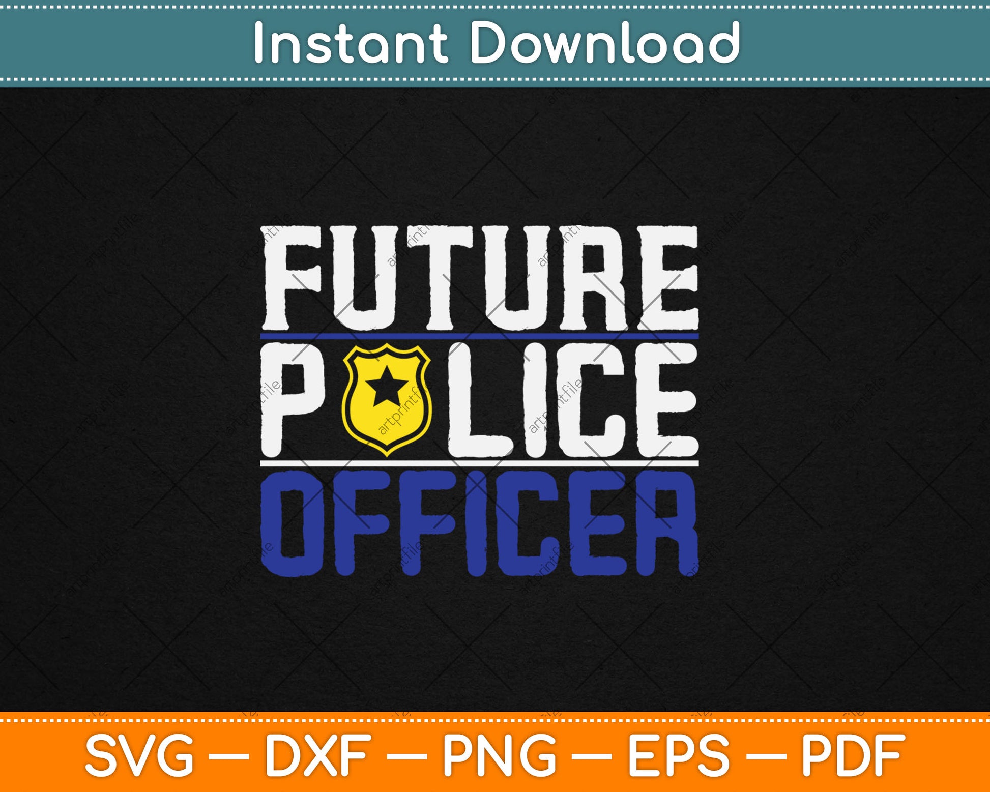 Future Police Officer Funny Cop Lover Gift Svg Digital Cutting File