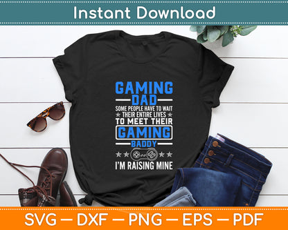 Gaming Dad Gaming Baddy Funny Video Gaming Daddy Son Svg Digital Cutting File