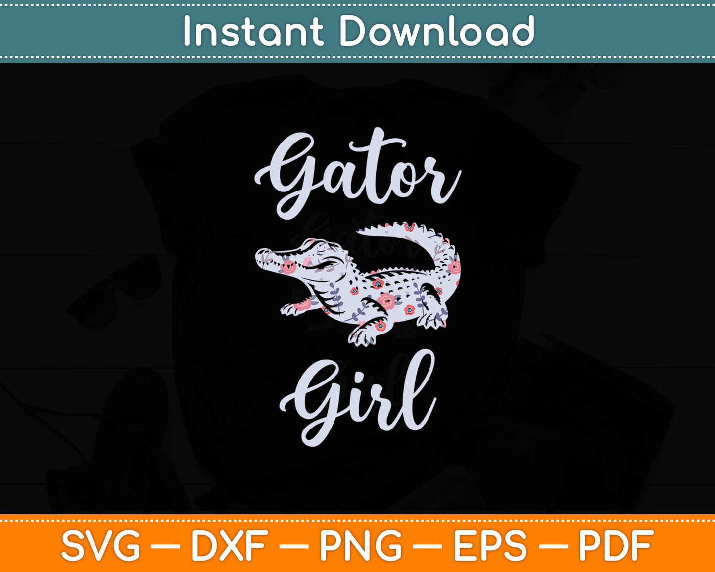 Gator Girl Alligator Lover Zookeeper Crocodile Svg Digital Cutting File
