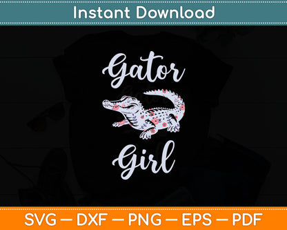 Gator Girl Alligator Lover Zookeeper Crocodile Svg Digital Cutting File