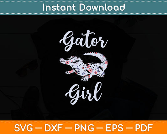 Gator Girl Alligator Lover Zookeeper Crocodile Svg Digital Cutting File