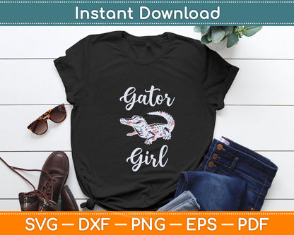 Gator Girl Alligator Lover Zookeeper Crocodile Svg Digital Cutting File
