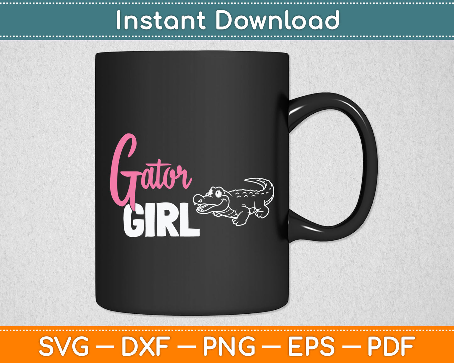 Gator Girl Alligator Svg Digital Cutting File