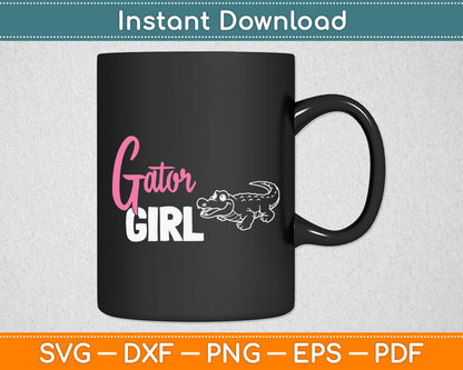 Gator Girl Alligator Svg Digital Cutting File