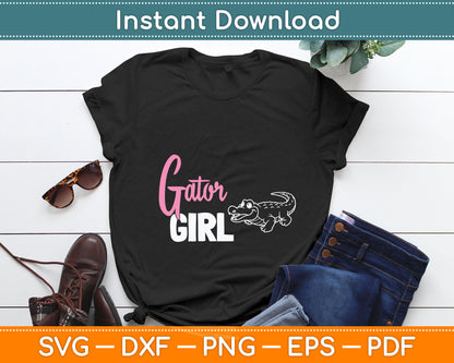 Gator Girl Alligator Svg Digital Cutting File
