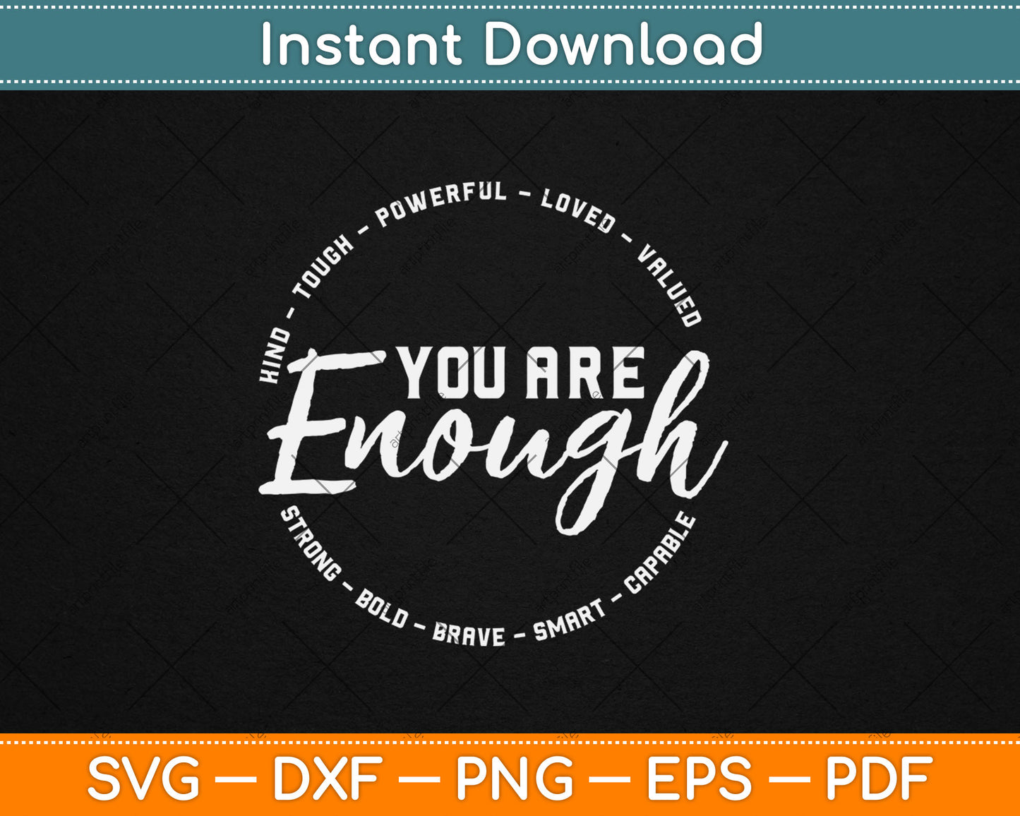 Gay You Are Enough Rainbow Pride Flag Ally LGBTQ Svg Png Digital Cutting File