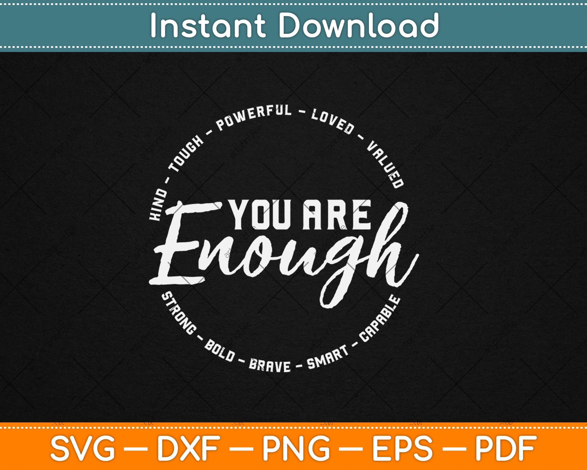 Gay You Are Enough Rainbow Pride Flag Ally LGBTQ Svg Png Digital Cutting File